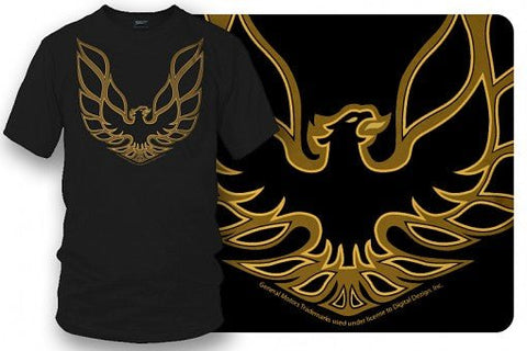 Image of Firebird Trans Am hood emblem t shirt Black - Muscle Car Shirt - Wicked Metal