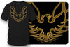 Firebird Trans Am hood emblem t shirt Black - Muscle Car Shirt - Wicked Metal