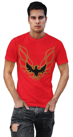 Image of Firebird Trans Am t shirt hood decal - Red - Wicked Metal