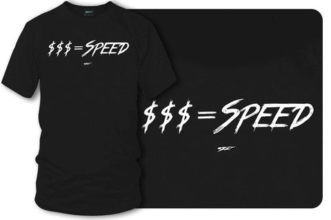 Image of Money equals Speed t-shirt, drag racing, Street racing - Wicked Metal - Wicked Metal