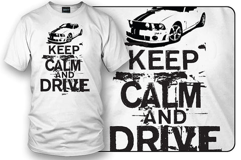 Image of Mustang shirt, Keep Calm & Drive, Mustang t-shirt all years - Wicked Metal