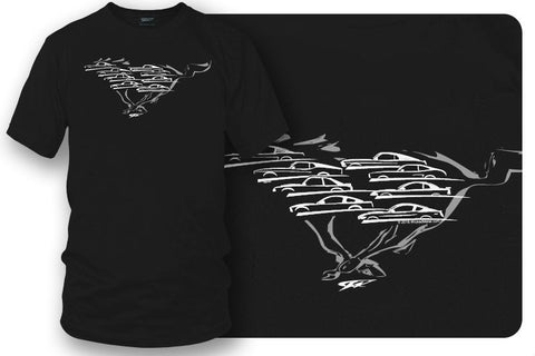 Image of Mustang Shirts, Mustang Silhouettes all years - Wicked Metal - Wicked Metal