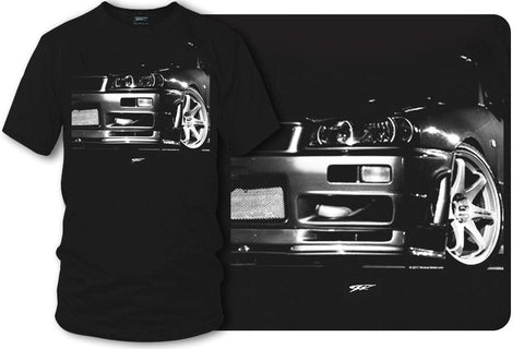 Image of Nissan Skyline R34 GT-R t shirt - Wicked Metal - Wicked Metal
