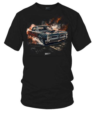 Image of Pontiac 1966 GTO Distressed Shirt - Muscle Car T-Shirt - 1966 GTO - Wicked Metal
