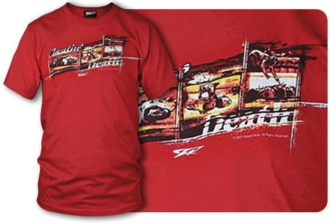 Image of Sport bike shirts - Cheatin' Death (Red) - Wicked Metal