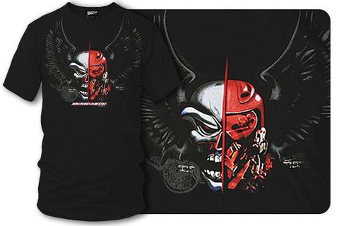 Image of Sport bike shirts - Fighter Pilot (Black) - Wicked Metal