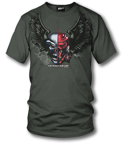 Image of Sport bike shirts - Fighter Pilot (OD Green) - Wicked Metal