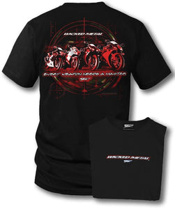 Sport bike shirts - Weapons (Black) - Wicked Metal