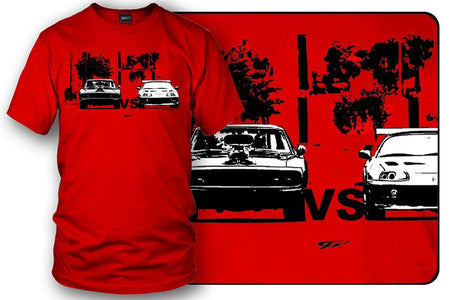 Supra vs Charger t-shirt, Fast and Furious t-shirt - Wicked Metal - Wicked Metal