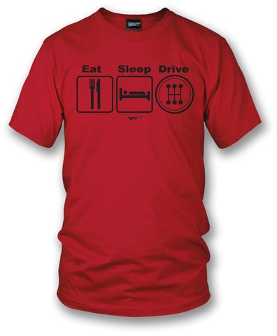 Image of Wicked Metal - Eat Sleep Drive Stick, Red shirt - Wicked Metal